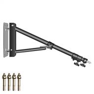 Neewer Wall Mounting Triangle Boom Arm for Ring Light, Monolight, Softbox, Reflector, Umbrella, and Photography Strobe Light, Support 180 Degree Rotation, Max Length 5.9 feet/180cm
