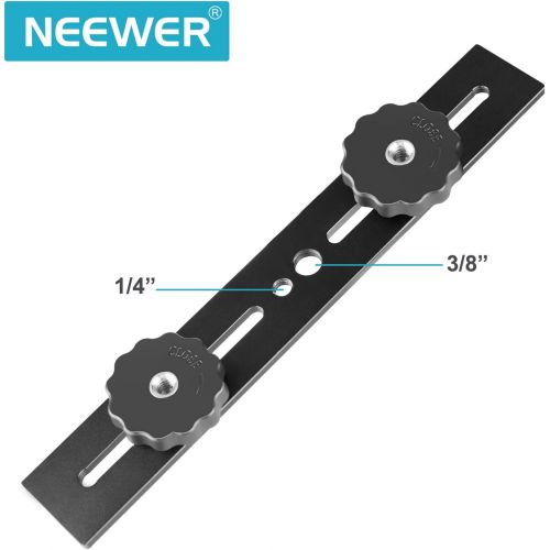 니워 Neewer 8/20.3cm Dual Camera Mount Tripod Bracket for 3D Stereo Stereoscopic Photography