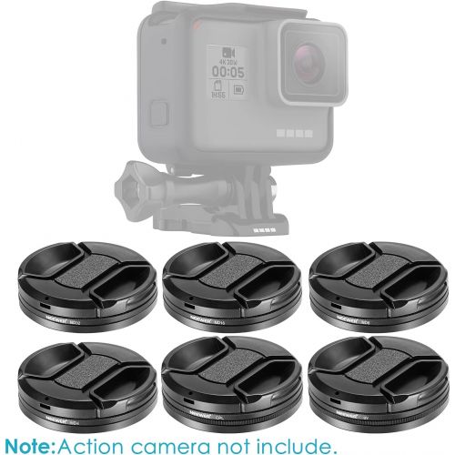 니워 Neewer Camera Lens Filter Kit compatible with gopro Hero 5/6/7: (4)Neutral Density ND Filter(ND4/ND8/ND16/ND32), (1)UV Filter, (1)CPL Filter, (2)Lens Cap, (2)Lens Adapter Ring