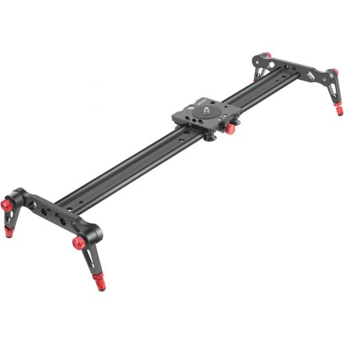 니워 Neewer Aluminum Alloy Camera Track Slider Video Stabilizer Rail with 4 Bearings for DSLR Camera DV Video Camcorder Film Photography, Loads up to 17.5 pounds/8 kilograms (60cm)