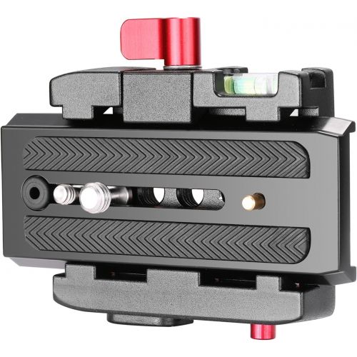 니워 Neewer Professional Aluminum Alloy Quick Shoe Plate Adapter with 1/4 3/8 inches Screw for DSLR Camera Camcorder Tripod Monopod,Compatible with Manfrotto 501HDV 503HDV 701HDV 577/51