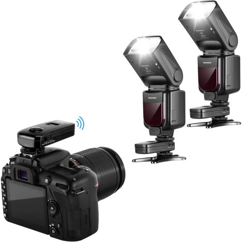 니워 [아마존베스트]Neewer 2 Packs i-TTL Flash Kit Compatible with Nikon D7100 D7000 D5300 D5200 D5100 D5000 D3200 D3100 D3300 D90 D800 D700 Includes Auto-Focus Flashes, Wireless Trigger and Accessori