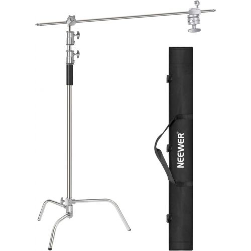 니워 [아마존베스트]Neewer 10 Feet/3 Meters C-Stand Light Stand with 4 Feet/1.2 Meters Extension Boom Arm, 2 Pieces Grip Head and Carry Bag for Photography Studio Video Reflector, Umbrella, Monolight,