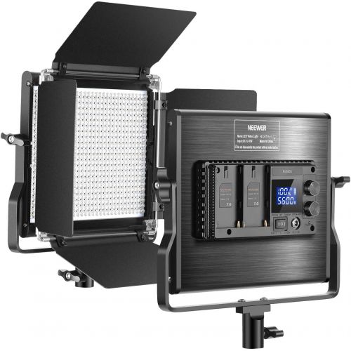 니워 [아마존베스트]Neewer Upgraded 660 LED Video Light Dimmable Bi-Color LED Panel with LCD Screen for Studio, YouTube Video Shooting Product Photography, 660 Beads CRI 96+, Durable Metal with U Brac