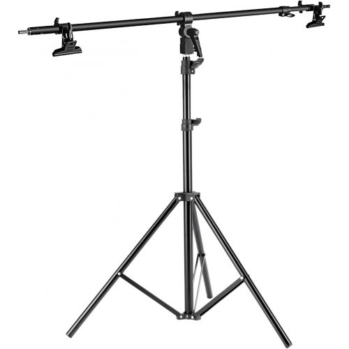 니워 [아마존베스트]Neewer Photo Studio Alluminum Alloy Light Stand 29.1-74.8 inches/74-190 Centimeters Foldable and Reflector Holder Arm 39.7 inches/101 Centimeters Retractable Telescopic Crossbar wi