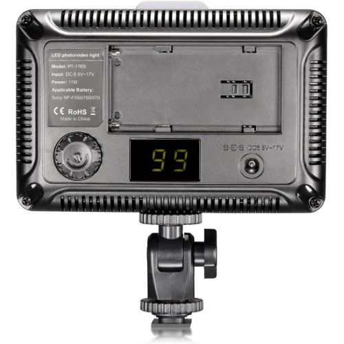 니워 [아마존베스트]Neewer on Camera Video Light Photo Dimmable 176 LED Panel with 1/4 Thread for Canon, Nikon, Sony and Other DSLR Cameras, 5600K (Battery Not Included)