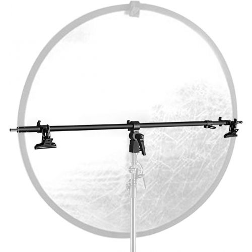 니워 [아마존베스트]Neewer Studio Video Reflector Holder Arm - 67.7 inches/172 Centimeters Retractable Telescopic Crossbar with 2 Pieces Clamps for Light Stand, Reflectors, Backdrops for Product Portr