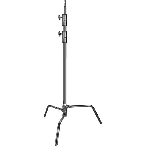 니워 [아마존베스트]Neewer Heavy Duty Light Stand with Detachable Base, 5-10 feet/1.6-3.2 Meters Adjustable C Stand with 2 Risers for Studio Photography Location Shooting, Aluminum Alloy, Max Load Cap