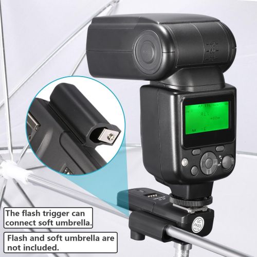 니워 [아마존베스트]Neewer 16 Channels Wireless Radio Flash Speedlite Studio Trigger Set, Including (1) Transmitter and (2) Receivers, Fit for Canon Nikon Pentax Olympus Panasonic DSLR Cameras (CT-16)