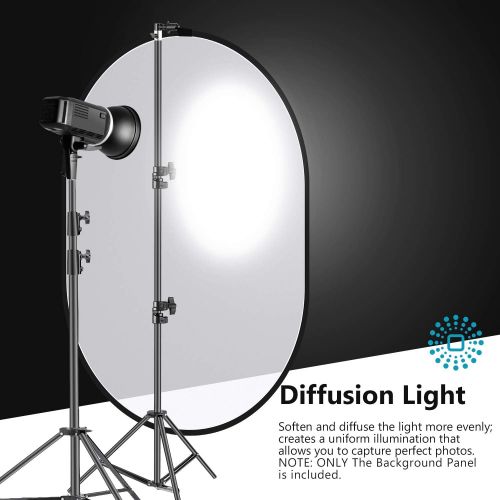 니워 [아마존베스트]Neewer Professional Lighting Studio 5x7 feet/150x200 cm Pop out Foldable Soft Diffuser Disc Panel Reflector with Carrying Case for Studio and Outdoor Portrait, Product Photography,