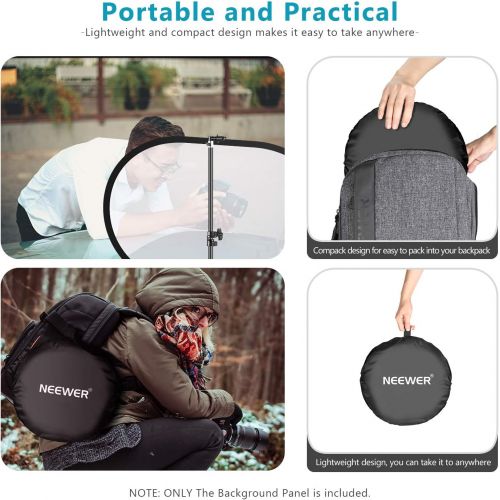 니워 [아마존베스트]Neewer Photography Studio Light Reflector Pop-Out Foldable Soft Disc Diffuser with Carrying Case for Studio and Portrait Outdoor Photography Product Video Shooting (23.6x35)