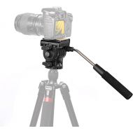 [아마존베스트]Neewer Video Camera Tripod Fluid Drag Pan Head with 1/4 inch Quick Shoe Plate for Canon Nikon Sony DSLR Cameras Camcorder Shooting Filming，Load up to 8.8 pounds/4 kilograms