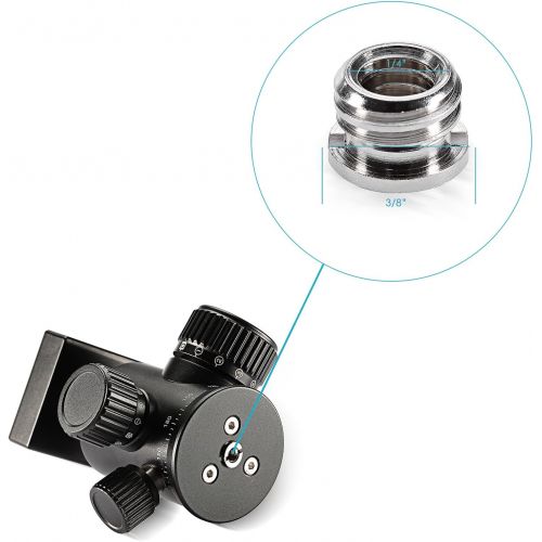 니워 [아마존베스트]Neewer 15 Pieces 1/4 3/8 Metal Threaded Screw Converter Adapter for DSLR Camera,Tripod,Shoulder Rig,Light Stand,Camera Cage