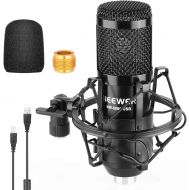 [아마존베스트]Neewer USB Microphone 192KHz/24Bit Plug&Play Computer Cardioid Mic Podcast Condenser Microphone with Professional Sound Chipset for Livestreaming/YouTube/Gaming Record/Voice Over (