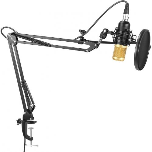 니워 [아마존베스트]Neewer Professional Studio Condenser Microphone and Adjustable Suspension Scissor Arm Stand (NW-8000)