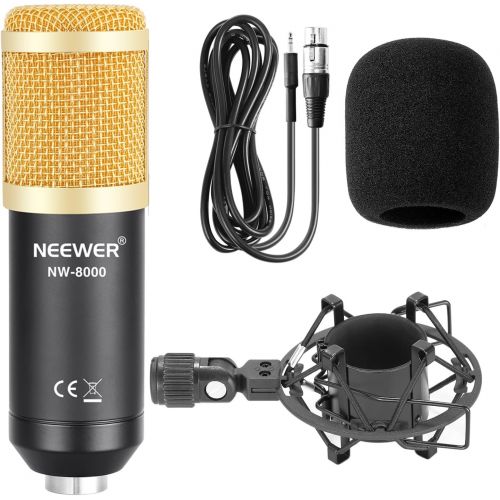 니워 [아마존베스트]Neewer Professional Studio Condenser Microphone and Adjustable Suspension Scissor Arm Stand (NW-8000)