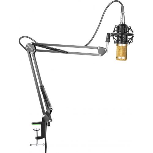 니워 [아마존베스트]Neewer NW-800 Professional Studio Broadcasting Recording Condenser Microphone & NW-35 Adjustable Recording Microphone Suspension Scissor Arm Stand