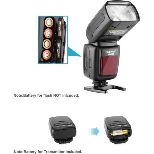 니워 [아마존베스트]Neewer Wireless Flash Speedlite for Canon Nikon Sony Panasonic Olympus Fujifilm and Other DSLR Cameras with Standard Hot Shoe, with LCD Display, 2.4G Wireless System and 15 Channel