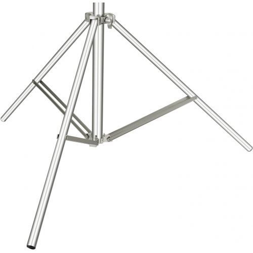 니워 [아마존베스트]Neewer Photo Studio 2-in-1 Light Stand 123-385 cm Height Adjustable with 216 cm Boom Arm and Sandbag to Support Umbrellas Softbox Flash for Video Photography (Silver)