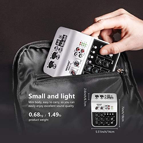 니워 [아마존베스트]Neewer Stereo Mixer Compact Mini Mixing Console