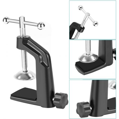 니워 [아마존베스트]Neewer Metal table mounting clamp for microphone suspension boom scissors arm stand holder with an adjustable position screw, fits up to 2.2 inches / 5.6 cm desktop thickness (blac