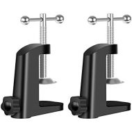 [아마존베스트]Neewer Robust metal table mounting clamp for microphone hanging boom scissor arm stand holder with adjustable positioning screw, fits up to 1.97 inches / 5 cm table thickness, bla