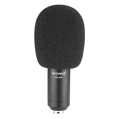 니워 [아마존베스트]Neewer Ball type foam wind protection pop filter for condenser microphone, 4.5 cm x 4.5 cm x 7 cm, black