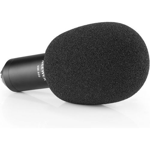 니워 [아마존베스트]Neewer Ball type foam wind protection pop filter for condenser microphone, 4.5 cm x 4.5 cm x 7 cm, black