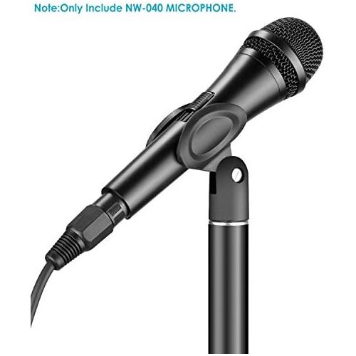 니워 [아마존베스트]Neewer Dynamic Cardioid Microphone with XLR Male to XLR Female Cable Rigid Metal Construction for Professional Musical Instruments Pickups Vocal Broadcasting Voice - Black (NW-040)