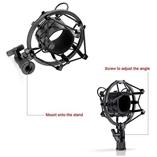 니워 [아마존베스트]Neewer NW 800Condenser Microphone Kit Golder, Black 48V Phantom Power, NW 35Boom Scissor Arm Stand with Shock Mount, Pop Filter, XLR Male to XLR Female Cable Home studio video r