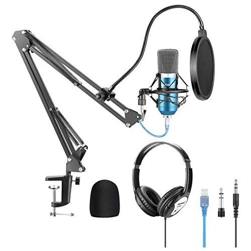 니워 [아마존베스트]Neewer Professional Adjustable Foldable Microphone Stand Microphone Set