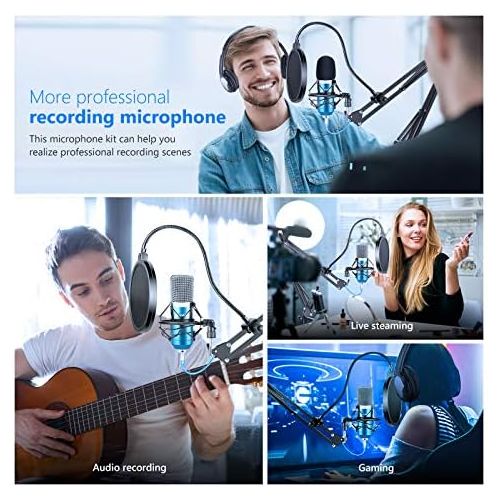 니워 [아마존베스트]Neewer Professional Adjustable Foldable Microphone Stand Microphone Set