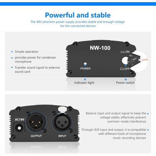 니워 [아마존베스트]Neewer NW-700 Professional Studio Broadcasting & Recording Condenser Microphone Kit