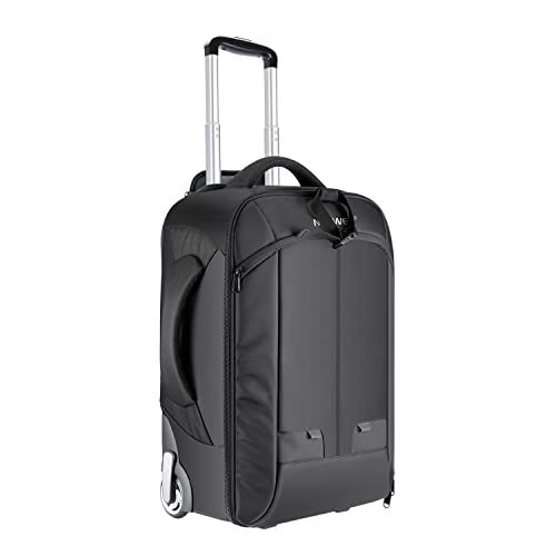 니워 Neewer 2-in-1 Convertible Wheeled Camera Backpack, Rolling Luggage Case with Telescopic Handle and Anti-Shock Dividers for DSLR Cameras, Lenses, Hoods, Strobes, Tripod, and Other A