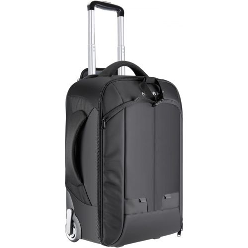 니워 Neewer 2-in-1 Convertible Wheeled Camera Backpack, Rolling Luggage Case with Telescopic Handle and Anti-Shock Dividers for DSLR Cameras, Lenses, Hoods, Strobes, Tripod, and Other A