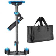 Neewer Carbon Fiber 2460cm Handheld Stabilizer with Quick Release Plate 14 and 38 Screw for DSLR and Video Cameras up to 6.6lbs3kg