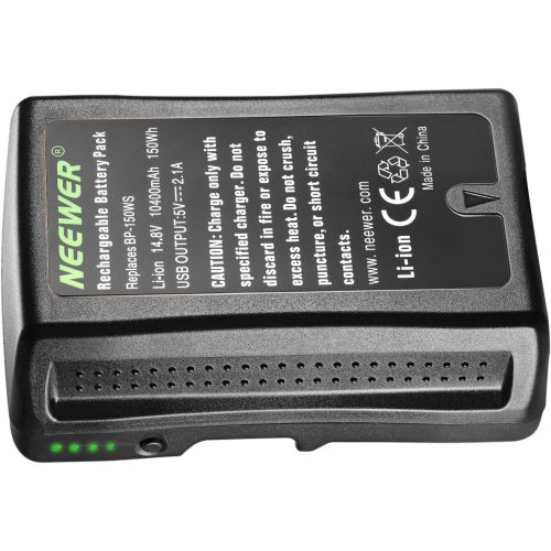 니워 Neewer V MountV Lock Battery - 150Wh 14.4V 10400mAh Rechargeable Li-ion Battery for Broadcast Video Camcorder,Compatible with Sony HDCAM, XDCAM, Digital Cinema Cameras and Other C