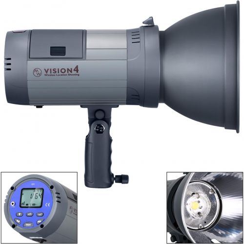 니워 Neewer Vision 4 Powered Outdoor Studio Flash Strobe (700 Full Power flashes) with Softbox, Light Stand and Cleaning Kit for Video Location Photography