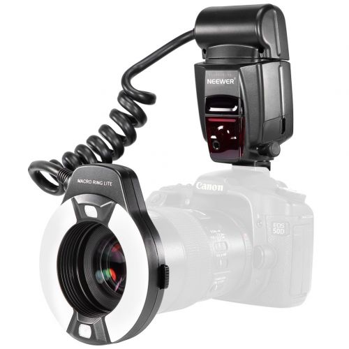 니워 Neewer Macro TTL Ring Flash Light with LED AF assist lamp for Canon E-TTL TTL Cameras  such as Canon EOS 5D Mark II EOS 6D EOS 7D EOS 70D EOS 60D EOS 60Da EOS 700D 650D 600D 400D