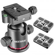 Neewer Photography Metal 360 Degree Rotating Panoramic Ball Head with Universal Quick Shoe Plate with Bubble Level for Tripod, Monopod, Slider, DSLR Camera, Camcorder, Load Capacit