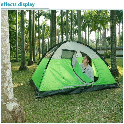 니워 Neewer Backpacking Tents Outdoor Sports Tent - Compact Lightweight 2 to 3 person Pop-up Shelter for Camping Hiking Beach Park Mountain Area with Zippered Carrying Bag, 83x59x47 inc