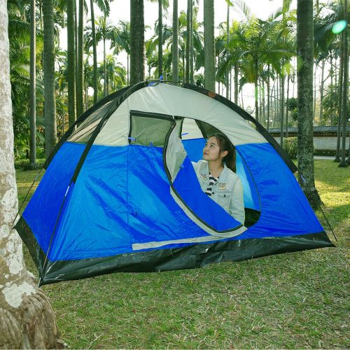 니워 Neewer Backpacking Tents Outdoor Sports Tent - Compact Lightweight 2 to 3 person Pop-up Shelter for Camping Hiking Beach Park Mountain Area with Zippered Carrying Bag, 83x59x47 inc