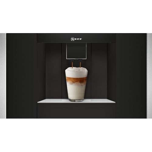  Neff CKS1561N Einbau-Kaffeemaschine aus Edelstahl, SensoFlow System