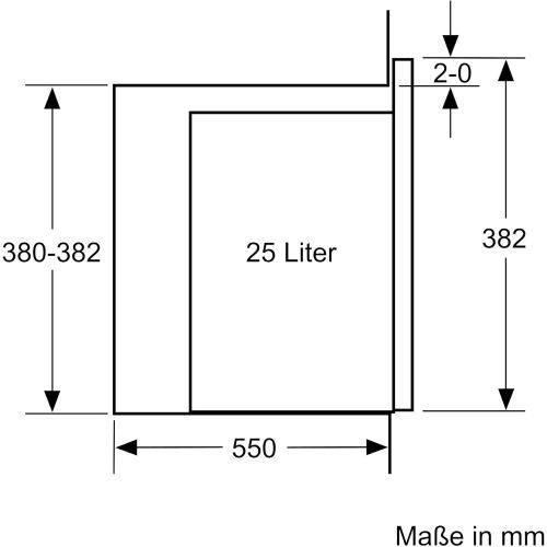  Neff HLAGD53N0 Einbau-Mikrowelle N50 / 38,2 x 59,4 cm (H x B) / 25 l / Edelstahl / Grill / Auftaufunktion / Garfunktion / 8 Automatikprogramme