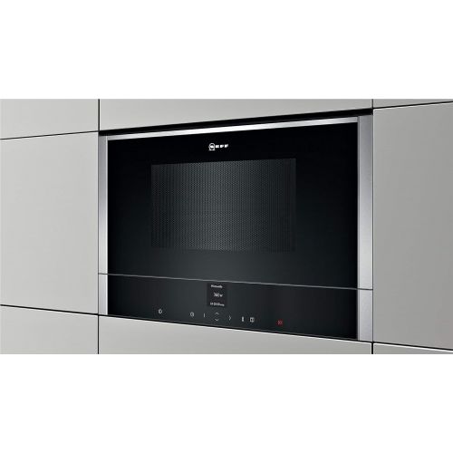  Neff C17WR00N0 Einbau-Mikrowelle N70 / 38,2 x 59,4 cm (H x B) / 21 l / Edelstahl / FullTouch Control / Auftaufunktion / Garfunktion / 7 Automatikprogramme