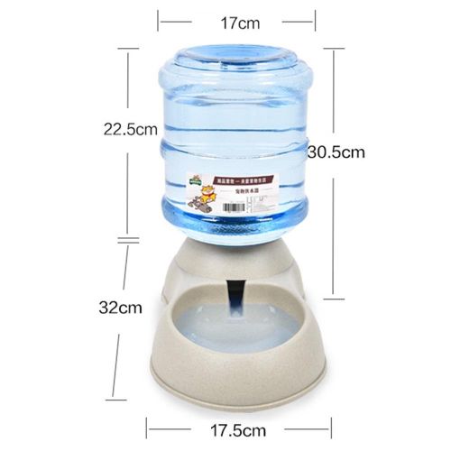  Neggcy Dog Puppy Cat Pet Automatic Feeder Dispenser Meal Tray Animal Water Bottle Food Bowl Portion Control