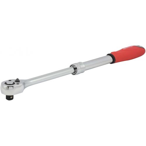  [아마존베스트]NEIKO 03068A 1/2-Inch Drive Extendable Ratchet Handle | 72 Tooth Reversible Ratcheting Feature w/Soft Grip Handle | 12 to 17-1/2” Lengths