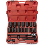 Neiko 02409A 34 Drive Deep Impact Socket Set, 22 Piece | Includes Ratchet & Bar Drivers | SAE (78 - 2) | Cr-Mo Steel