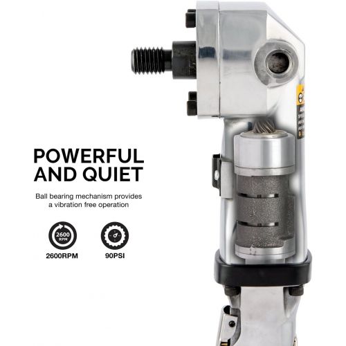  Neiko 30069A Heavy Duty 7 Pneumatic Air Angle Polisher | Variable Speed | 90 PSI | 1,500-2,600 RPM