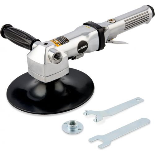  Neiko 30069A Heavy Duty 7 Pneumatic Air Angle Polisher | Variable Speed | 90 PSI | 1,500-2,600 RPM